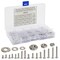 540 Pieces Stainless Steel Phillips Pan and Flat Head Machine Screws, Nuts, Washers Assortment (#2, #4, #6)